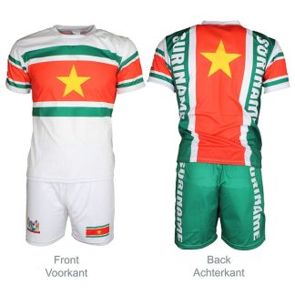 Suriname Suriname Flag Football Sports T-Shirt + Shorts Outfit Set