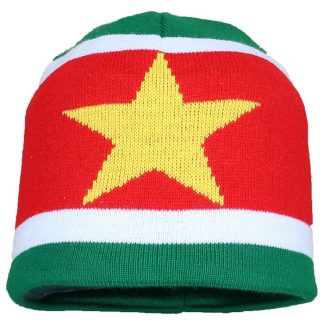 Suriname Suriname Flag Knitted Beanie Hat - Original Design
