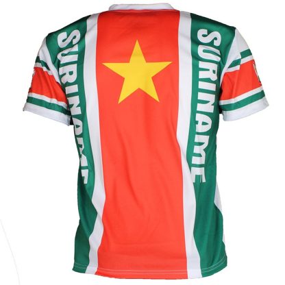 Suriname Suriname Flag Football Sports T-Shirt - Image 3