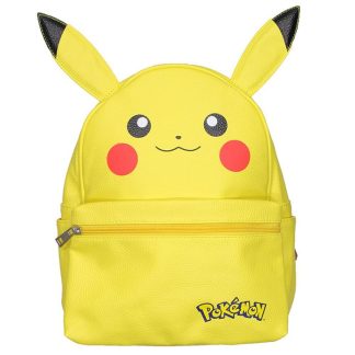 Pokémon Pokémon Pikachu PU Leather Backpack with Ears Yellow