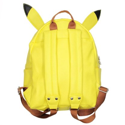 Pokémon Pokémon Pikachu PU Leather Backpack with Ears Yellow - Image 3