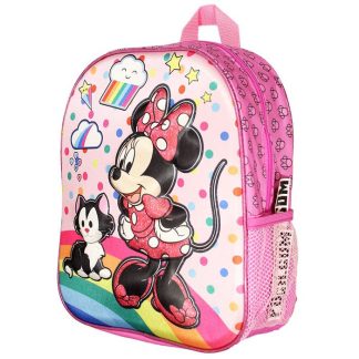Minnie Mouse Minnie Mouse Rainbow 3D Kids Small Backpack Pink