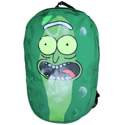 Rick and Morty Rick and Morty Pickle Rick Shaped Large Backpack - Image 4