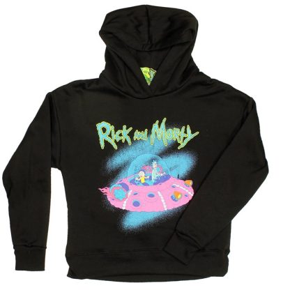 Rick and Morty Rick and Morty Spaceship Women's Hoodie Pullover