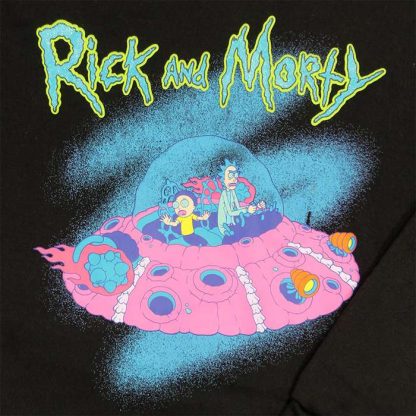Rick and Morty Rick and Morty Spaceship Women's Hoodie Pullover - Image 2