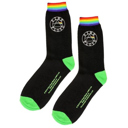 Band Merchandise Pink Floyd Dark Side Of The Moon Socks Multicolor