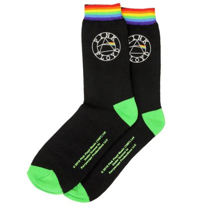 Band Merchandise Pink Floyd Dark Side Of The Moon Socks Multicolor - Image 4